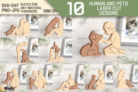 Charming Designs: The Human and Pets Laser Cut Bundle