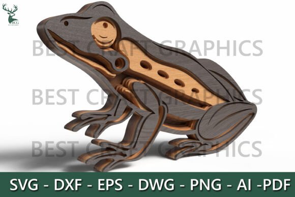 Create a Stunning 3D Frog with a Layered Laser Cut File