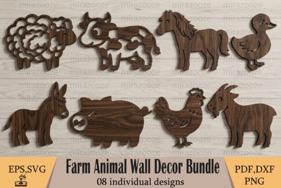 Farm Animals Wall Decor: A Charming Bundle for Makers