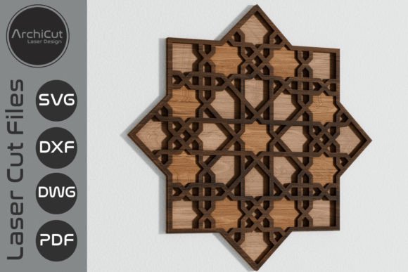 Moroccan Arab Geometric Decorative Panel