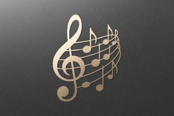 Music Notes SVG Laser Paper Cutting File: A Creative Design Asset