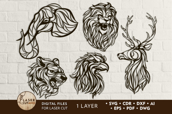 Stained Glass Animals: Creative Laser Cut Wall Art