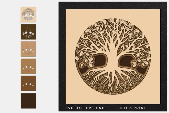 Tree of Life Multilayer Cut File for DIY Crafters