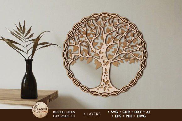 Tree of Life Multilayer Wall Decor: A Timeless Design Asset