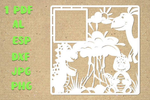 Unleash Prehistoric Creativity with Dinosaurs AnimalsSVG Paper Clipping Temp